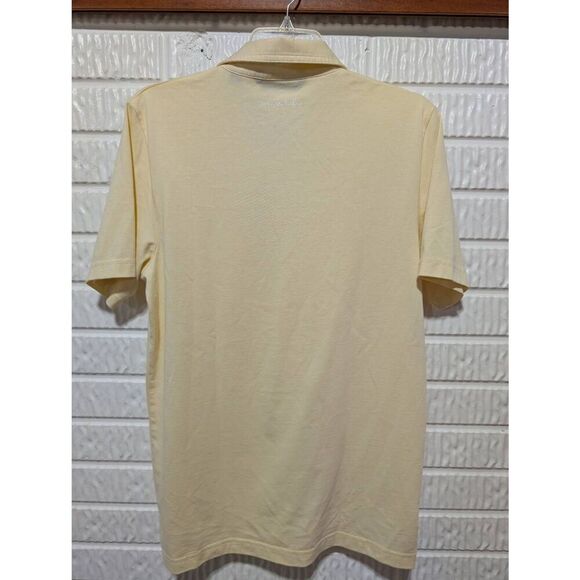 Travis Mathew Men's Yellow Short-Sleeve Pointed Collar Golf Polo Shirt Size M - Picture 3 of 6
